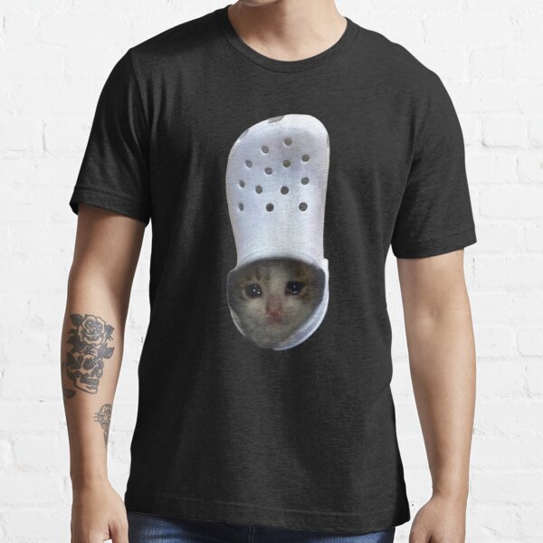 Croc Crying Cat Meme Essential T-Shirt for Sale by fomodesigns