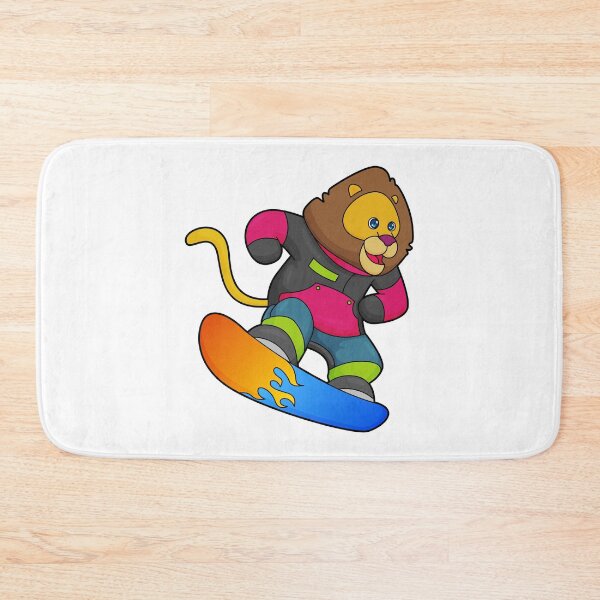 Item preview, Lion as Snowboarder with Snowboard designed and sold by Snabdesign84.