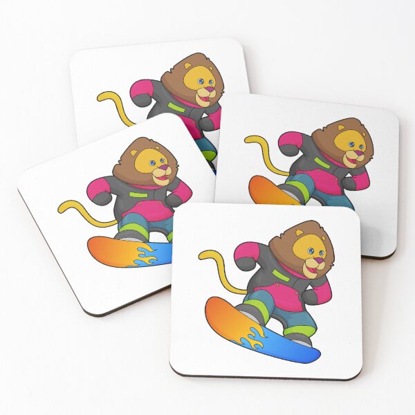 Item preview, Lion as Snowboarder with Snowboard designed and sold by Snabdesign84.