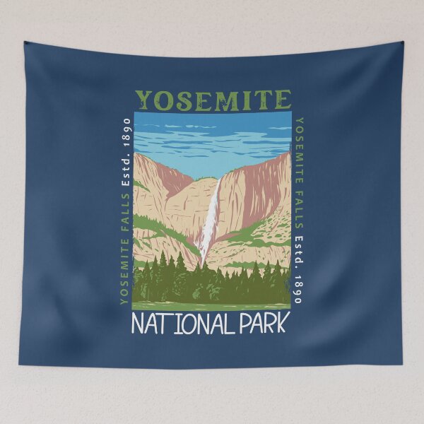 Item preview, Yosemite National Park Yosemite Falls Distressed designed and sold by KrisSidDesigns.