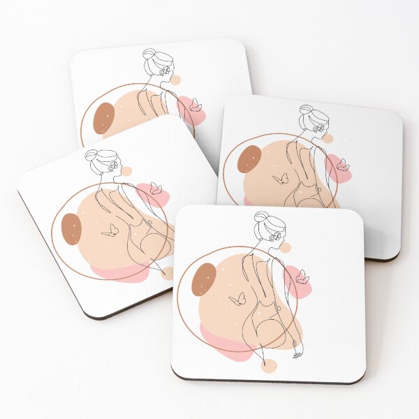 Item preview, Woman's body outlined on abstract background designed and sold by StudioSamanthaa.