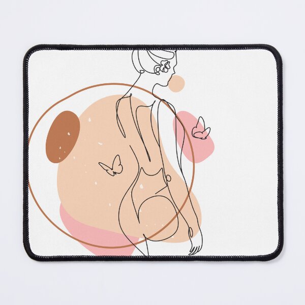 Item preview, Woman's body outlined on abstract background designed and sold by StudioSamanthaa.