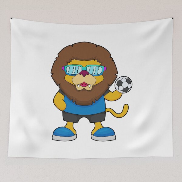 Item preview, Lion as Soccer player with Soccer designed and sold by Snabdesign84.