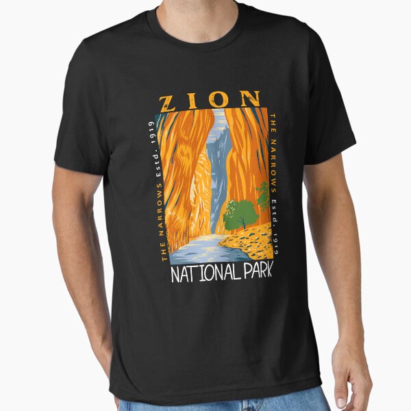 Vista previa del artículo con la obra «Parque Nacional Zion Utah The Narrows angustiado», diseñado y vendido por KrisSidDesigns.