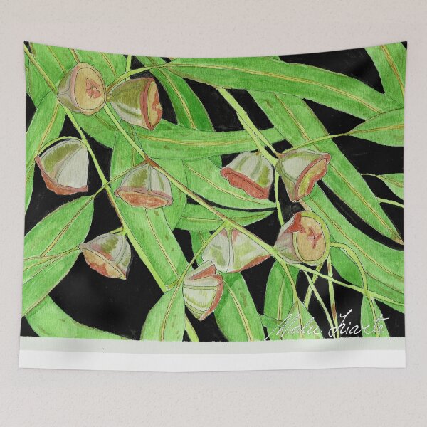 Item preview,  Illustration of Eucalyptus leaves and fruits in watercolor designed and sold by Malu-Iriarte.