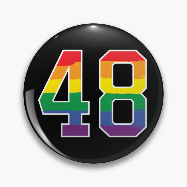 Item preview, Number 48 Rainbow LGBT pride forty eight designed and sold by LoveIsColorful.
