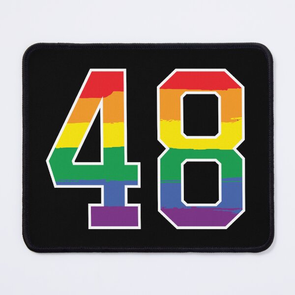 Item preview, Number 48 Rainbow LGBT pride forty eight designed and sold by LoveIsColorful.