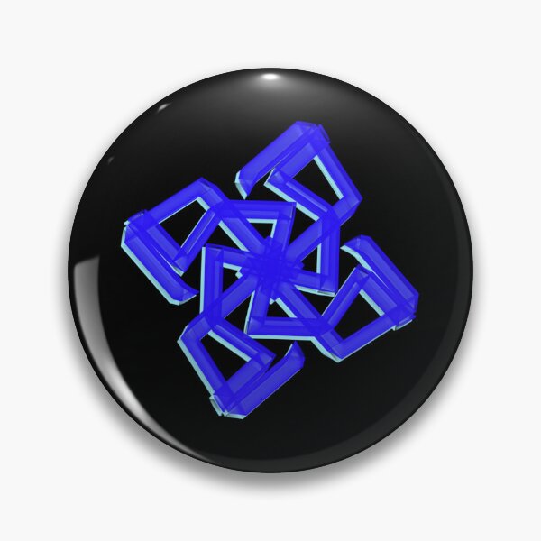 Item preview,  Blue cross, geometric art designed and sold by Meo Design.