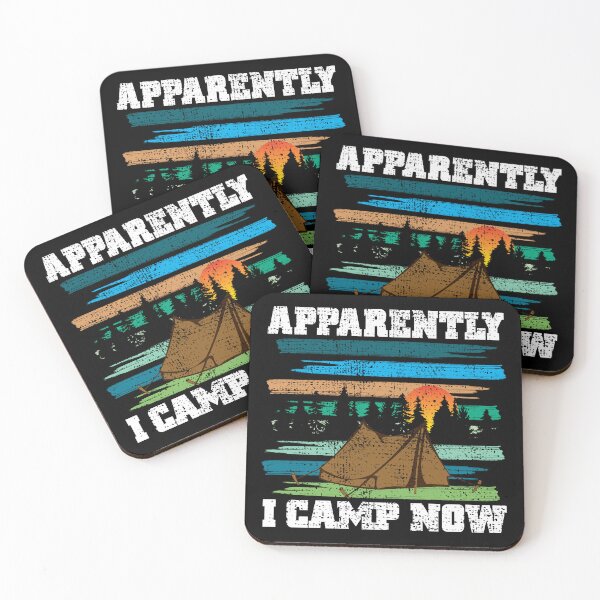 Item preview, Funny Vintage Camping, Apparently I Camp Now Outdoor Enthusiast designed and sold by CharJens.