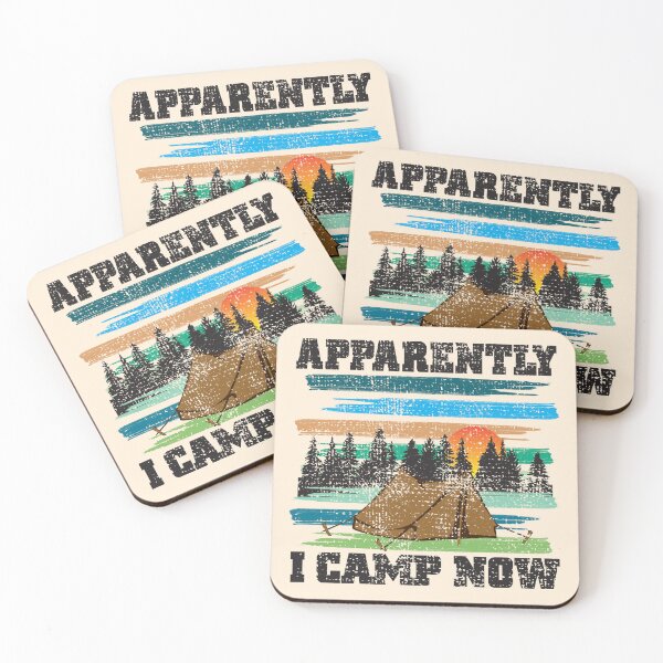 Item preview, Funny Vintage Camping, Apparently I Camp Now Outdoor Enthusiast designed and sold by CharJens.