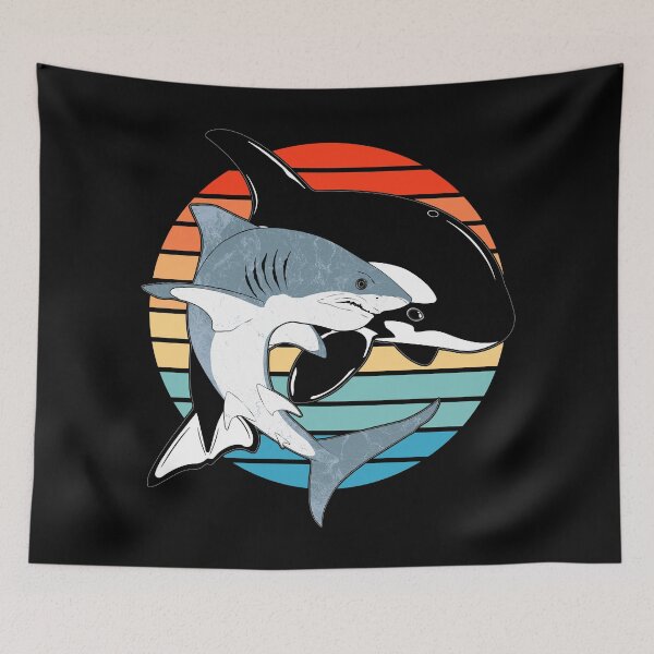 Item preview, Great White Shark Orca designed and sold by NicGrayGraphic.