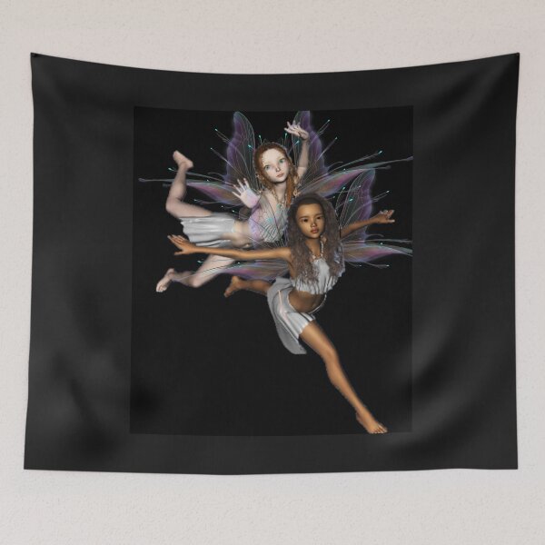 Item preview, Two Young Faries Out To Exercise Their Growing Wings designed and sold by Patricia Brown.