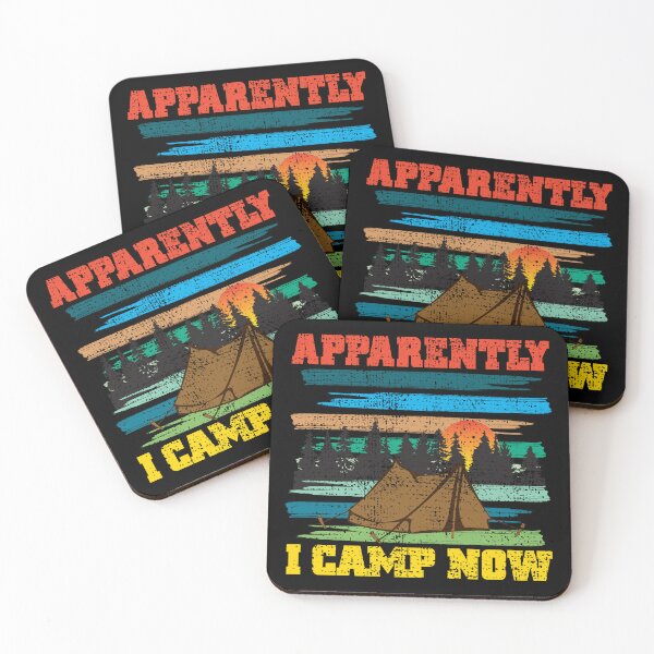 Item preview, Funny Vintage Camping, Apparently I Camp Now Outdoor Enthusiast designed and sold by CharJens.