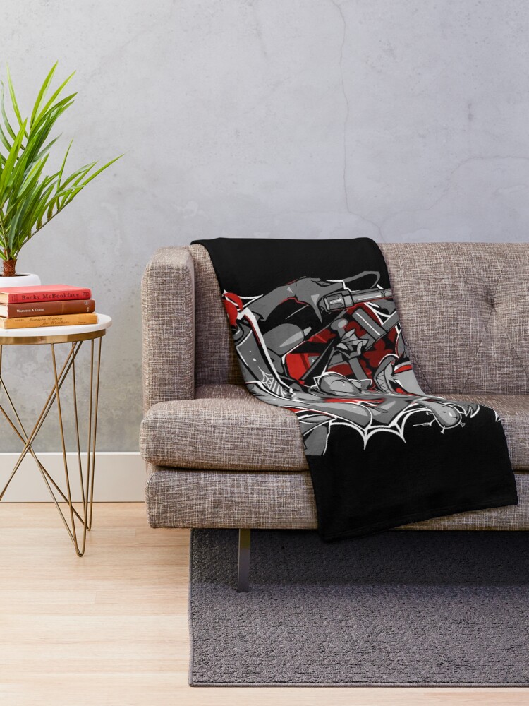 Angel Dust Demon Design - Hazbin Hotel  Throw Blanket
