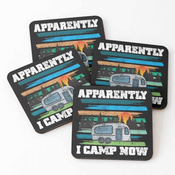 Item preview, Funny Vintage Camping, Apparently I Camp Now Outdoor Enthusiast designed and sold by CharJens.
