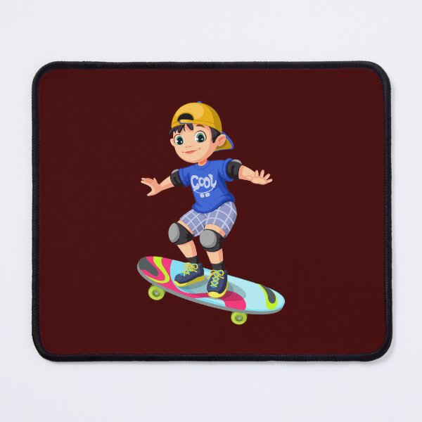 Item preview, cool boy on skateboard designed and sold by PMestore.
