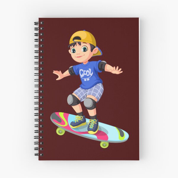 Item preview, cool boy on skateboard designed and sold by PMestore.