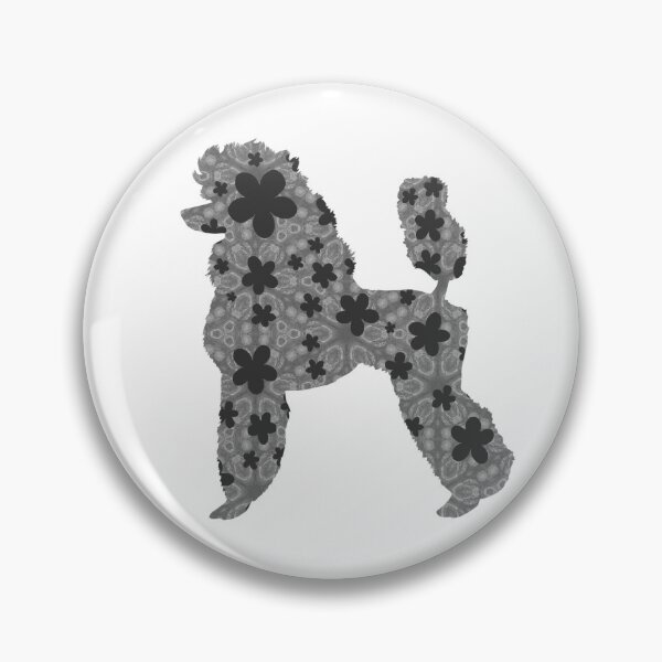 Item preview, Floral Poodle - Black  designed and sold by Majo Art ✦ Digital Artist .