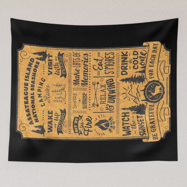 Item preview, Assateague Island National Seashore Camping Rules designed and sold by JordanHolmes.
