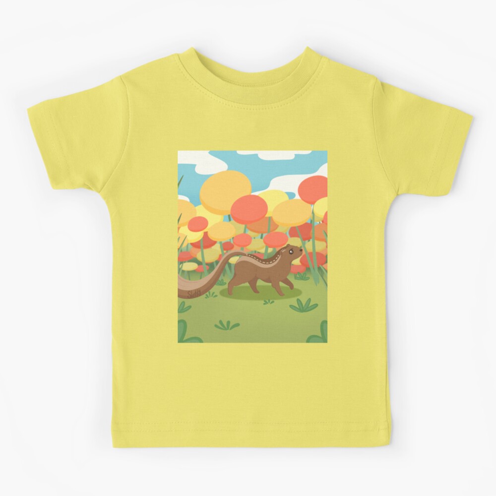 Chimpunk in Flowers Kids T-Shirt for Sale by jastinamor | Redbubble