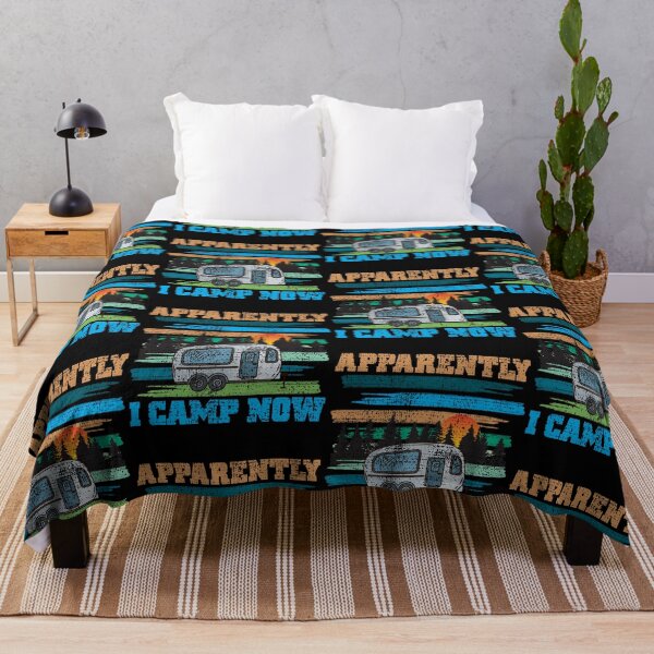 Item preview, Funny Vintage Camping, Apparently I Camp Now Outdoor Enthusiast designed and sold by CharJens.