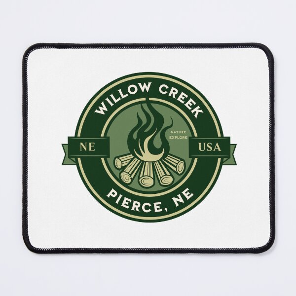Item preview, Camping Willow Creek Pierce Nebraska designed and sold by CattlettArt.