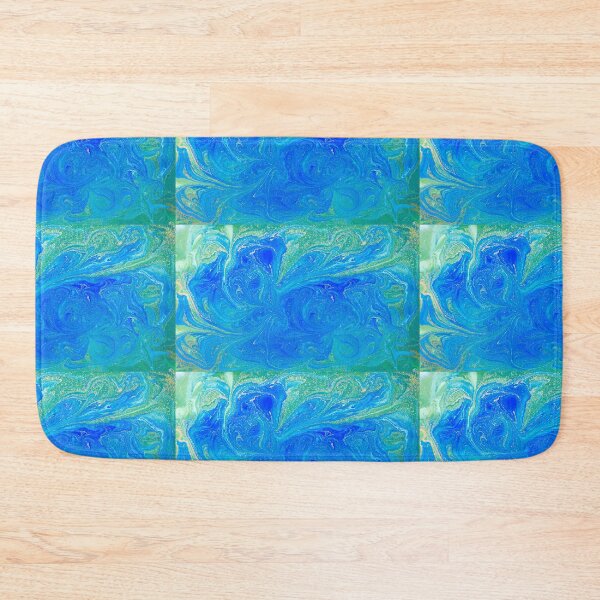 Item preview, Turquoise Blue & Green Liquid Marble Watercolor  designed and sold by newburyboutique.
