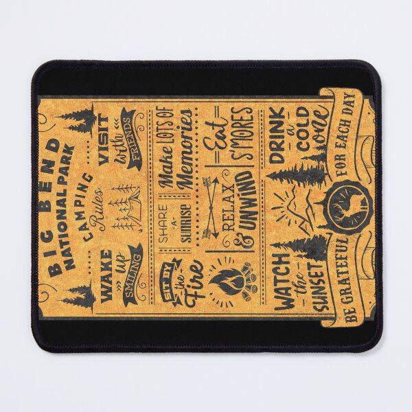 Item preview, Big Bend National Park Camping Rules designed and sold by JordanHolmes.