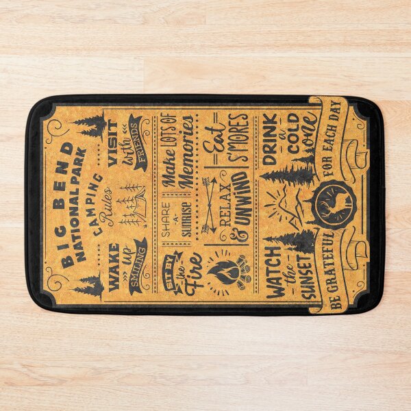 Item preview, Big Bend National Park Camping Rules designed and sold by JordanHolmes.