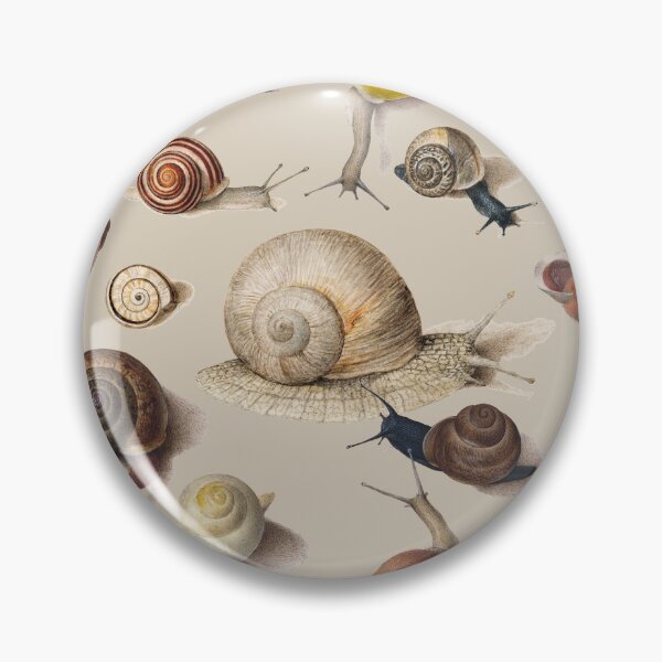 Item preview, Snail Garden Cute Animals snails watercolor illustration art designed and sold by antiqueart.