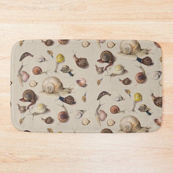 Item preview, Snail Garden Cute Animals snails watercolor illustration art designed and sold by antiqueart.