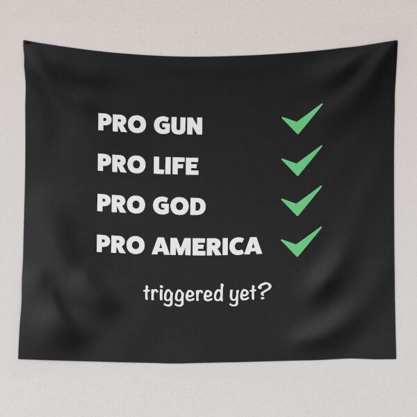 Item preview, Pro Gun - Pro Life - Pro America - Anti Woke - Funny Conservative Shirts designed and sold by WeAreRightStore.