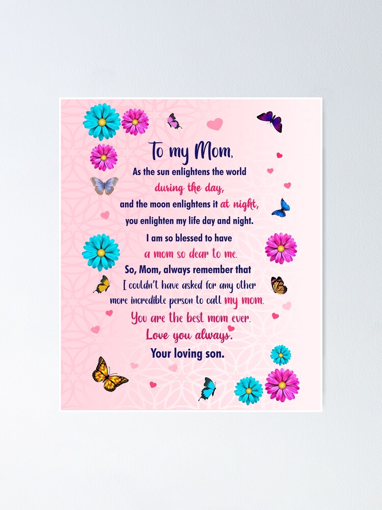 Mom Gifts from Son, Mothers Day Gift Mom Birthday Gifts for Mother from  Son,Appreciation Gifts for Mom Mother Mommy from Son(Love you to the moon  and