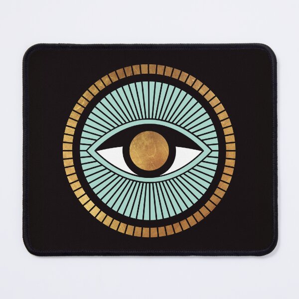 Item preview, Evil Eye Gold Amulet designed and sold by Inogitna Designs.