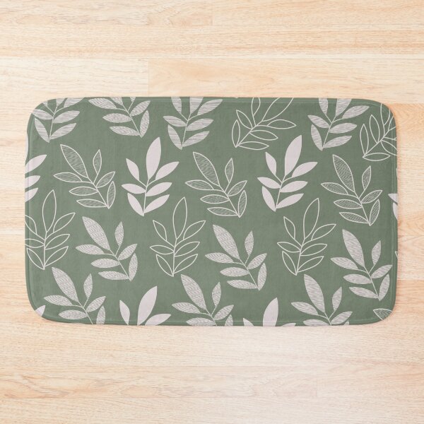 Item preview, Calm And Peaceful Earthy Mother Nature Leaves Pattern Green designed and sold by scorpiolane.