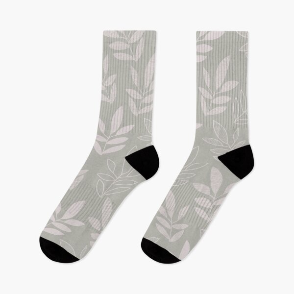 Item preview, Calm And Peaceful Earthy Mother Nature Leaves Pattern Pale Green designed and sold by scorpiolane.