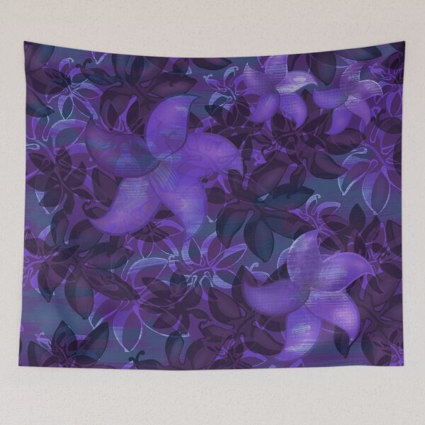 Item preview, Purple Tropical Abstract Collage 2097 designed and sold by sunnthreads.