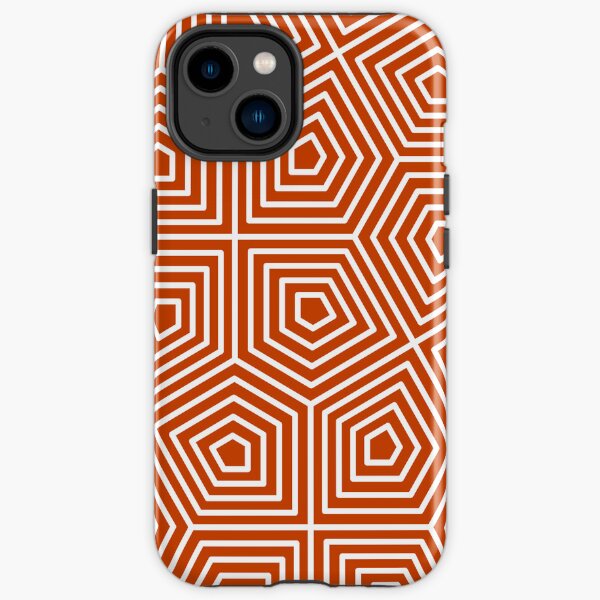 Cairo Pentagonal Tiling Orange White iPhone Tough Case