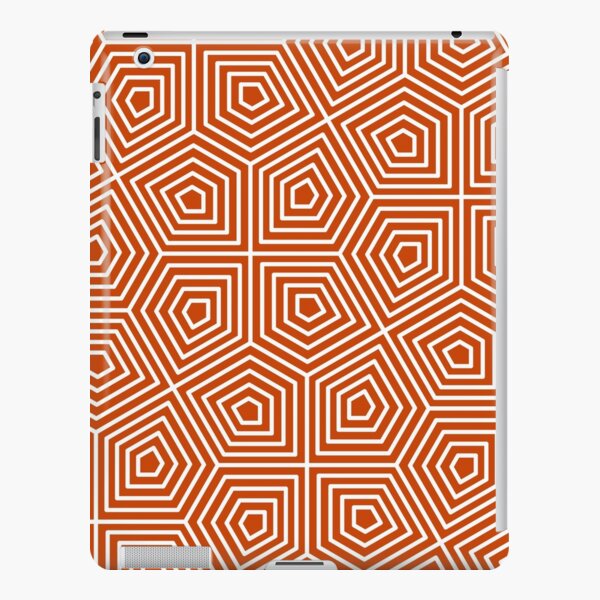 Cairo Pentagonal Tiling Orange White iPad Snap Case