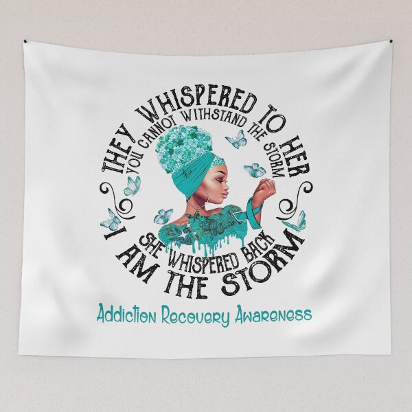 Item preview, Black Girl I Am The Storm Addiction Recovery Awareness designed and sold by Mnrshirley.