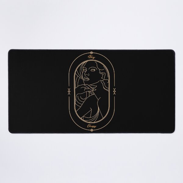 Item preview, Stay Classy - Beautiful Deco Woman, Beige on Black (dark) designed and sold by Quirkdom.
