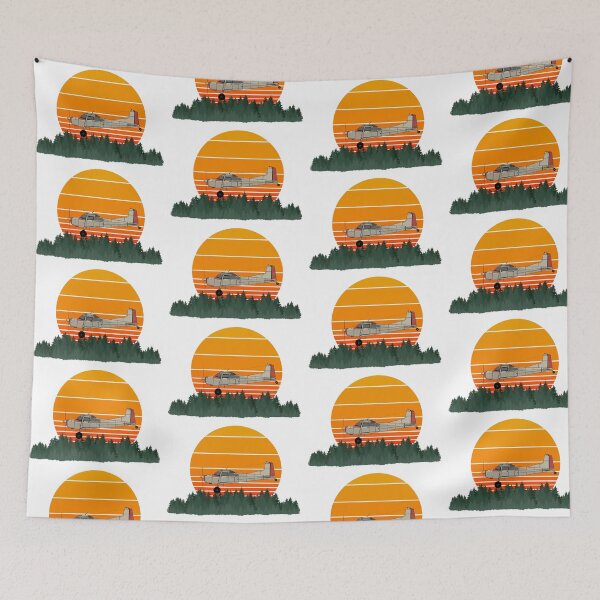 Item preview, Cessna 185 Skywagon Vintage Sunset designed and sold by RampRatGear.