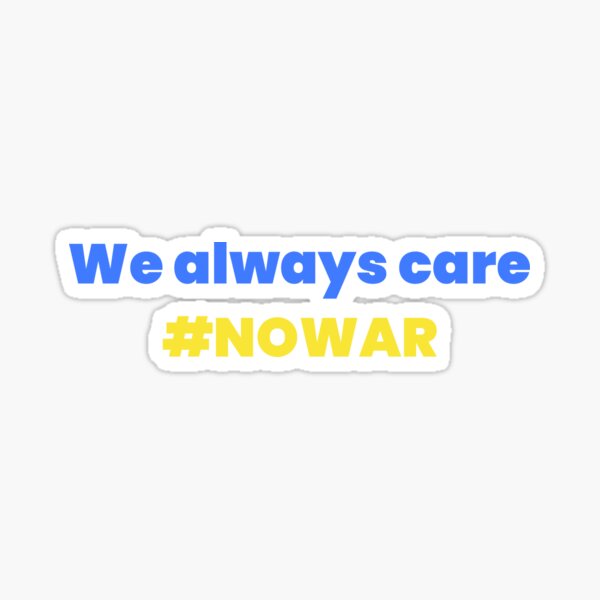Artikel-Vorschau von Wir kümmern uns immer um #NOWAR, designt und verkauft von VOOCOLLECTION.