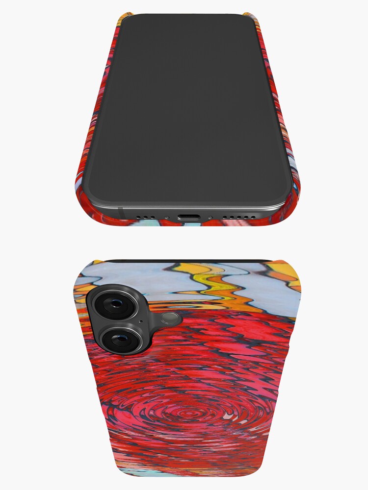 Thumbnail 3 of 4, iPhone Case, Fish Waves designed and sold by KateRattray.