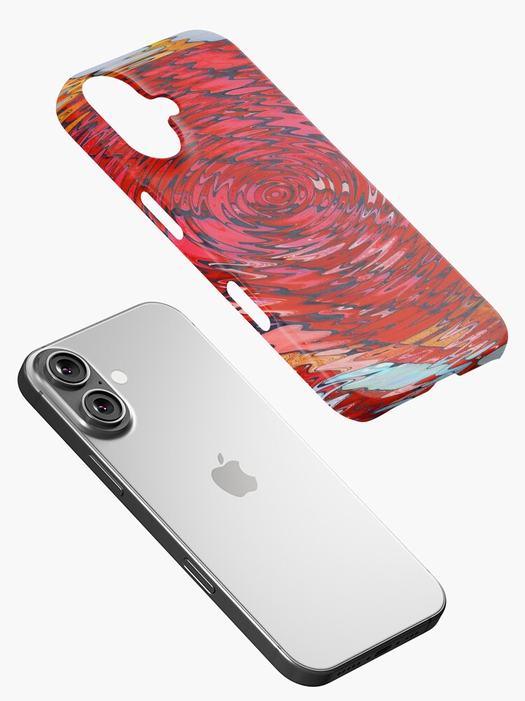 Thumbnail 2 of 4, iPhone Case, Fish Waves designed and sold by KateRattray.