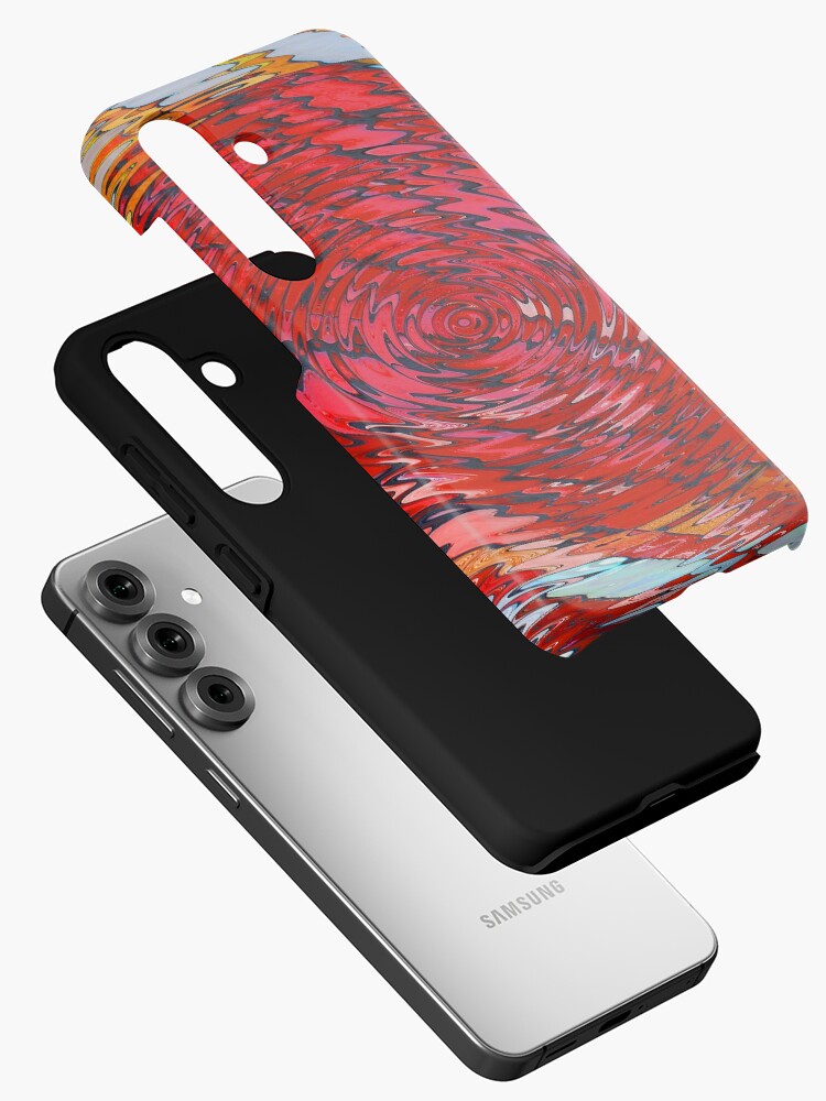 Thumbnail 2 of 4, Samsung Galaxy Phone Case, Fish Waves designed and sold by KateRattray.
