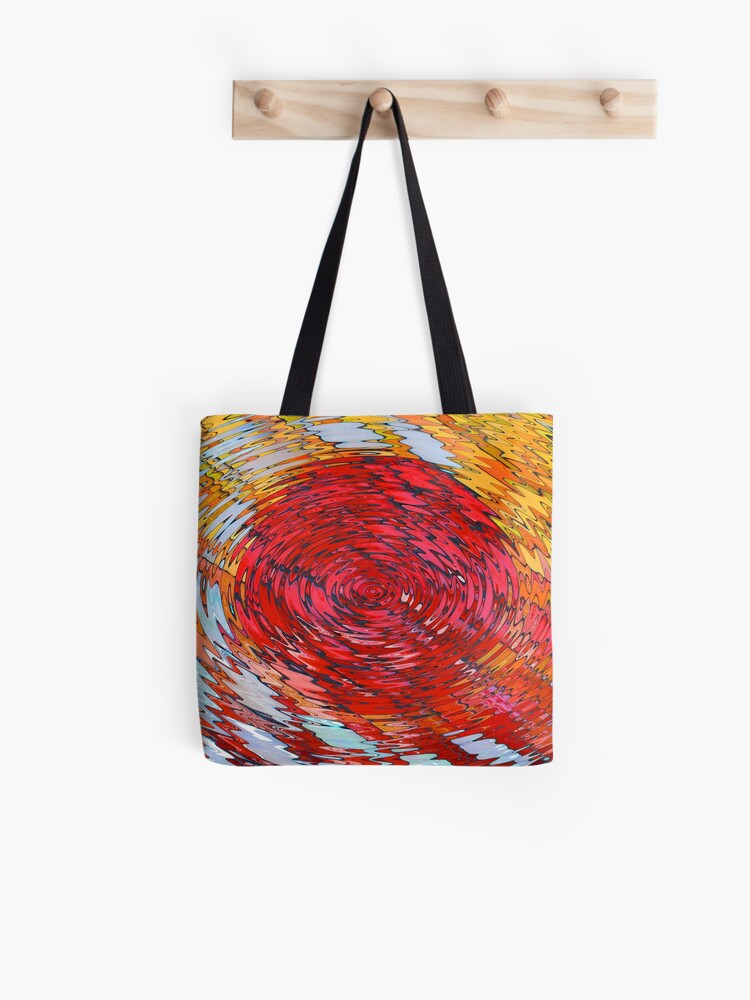 Thumbnail 1 of 2, Tote Bag, Fish Waves designed and sold by KateRattray.