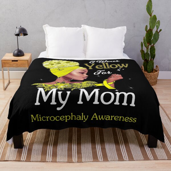 Item preview, Microcephaly Awareness Black Girl I Wear Yellow For My Mom designed and sold by tenjun16.