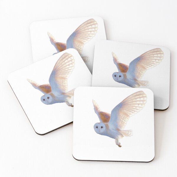 Item preview, Flying Barn Owl illustration. Beautiful Barn Owl realistically rendered. Bird art. designed and sold by PlumpPlumStudio.