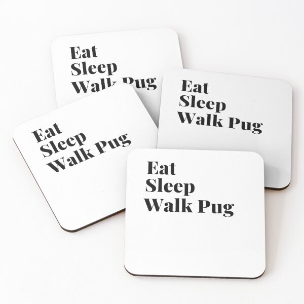 Item preview, Eat sleep walk the pug, eat sleep walk the dog, Funny pug quote t shirt. designed and sold by Doggymadness.